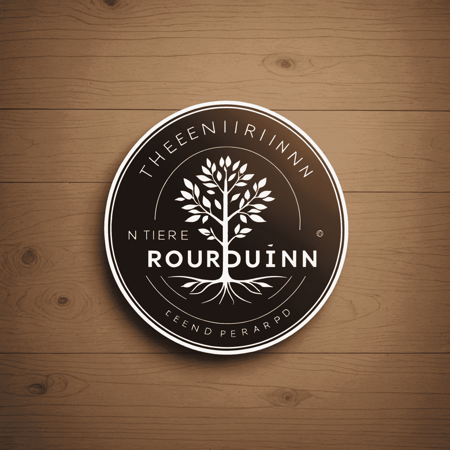 therounin_com Logo - Ein transparentes und inklusives Logo, das Gemeinschaft und Zusammenarbeit symbolisiert