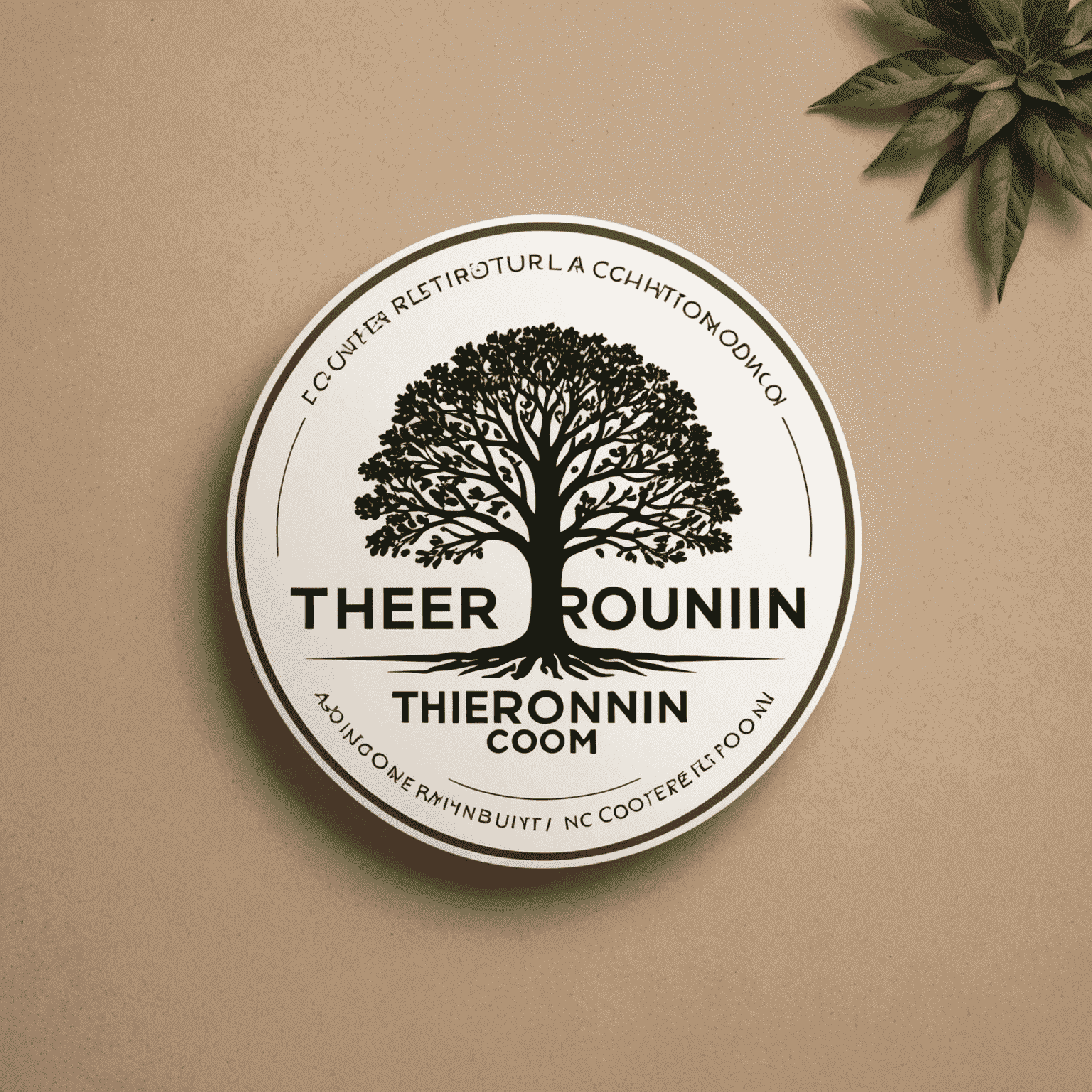 therounin_com Logo - Ein transparentes und inklusives Logo, das Gemeinschaft und Zusammenarbeit symbolisiert