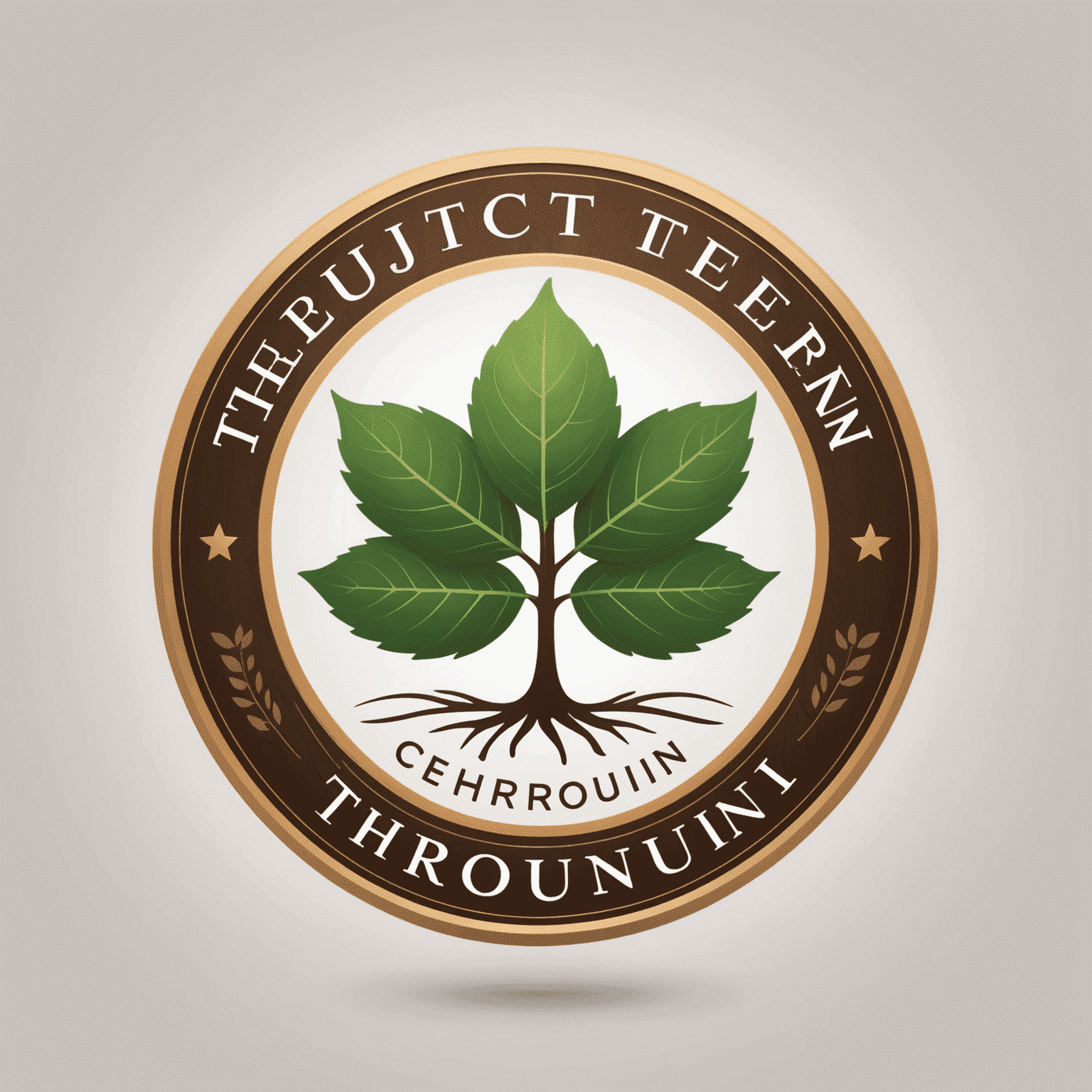 therounin_com Logo - Ein transparentes und inklusives Logo, das Gemeinschaft und Zusammenarbeit symbolisiert